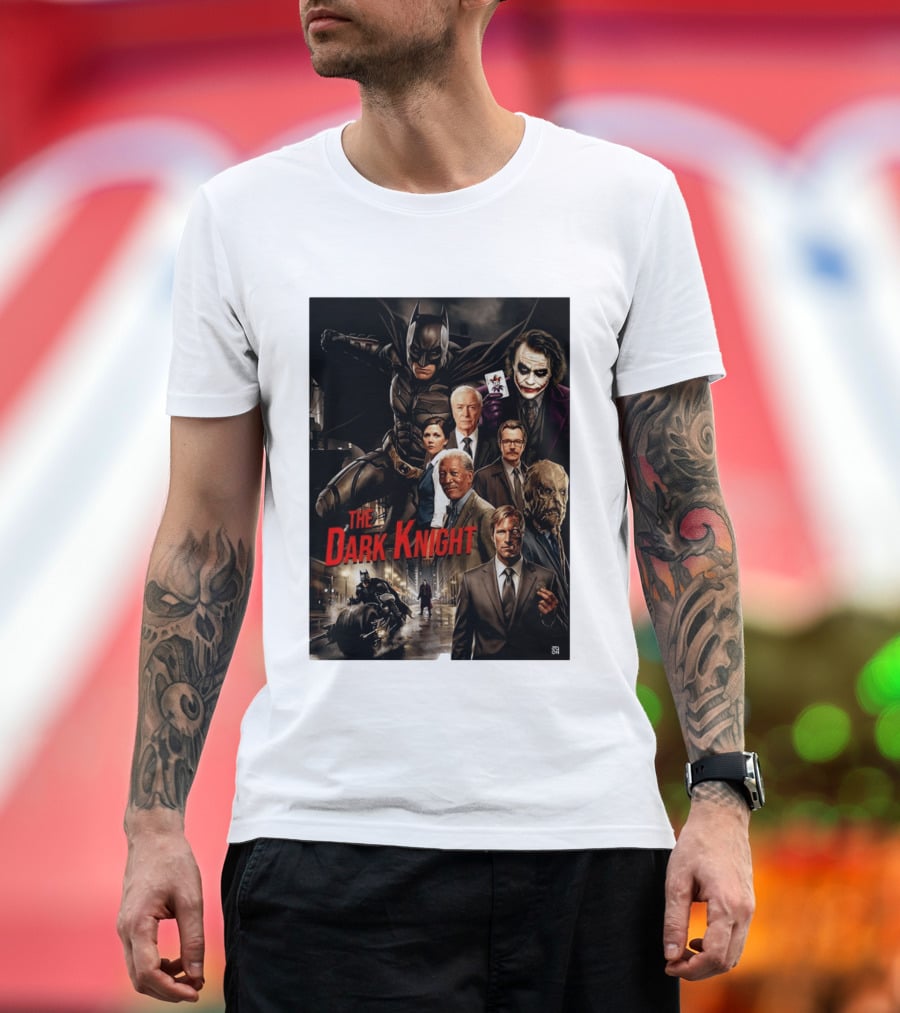 The Dark Knight Movie Characters Batman Joker Villains T-Shirt