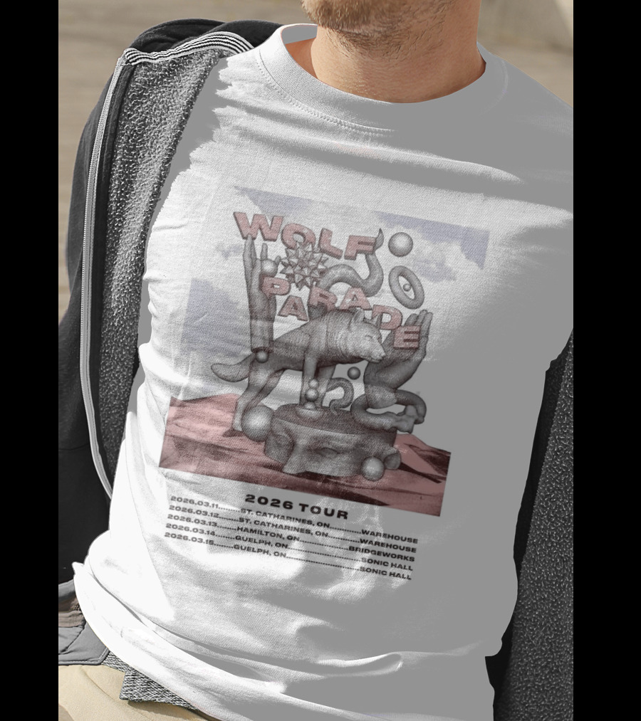 Wolf Parade 2026 North America Tour Dates T-Shirt