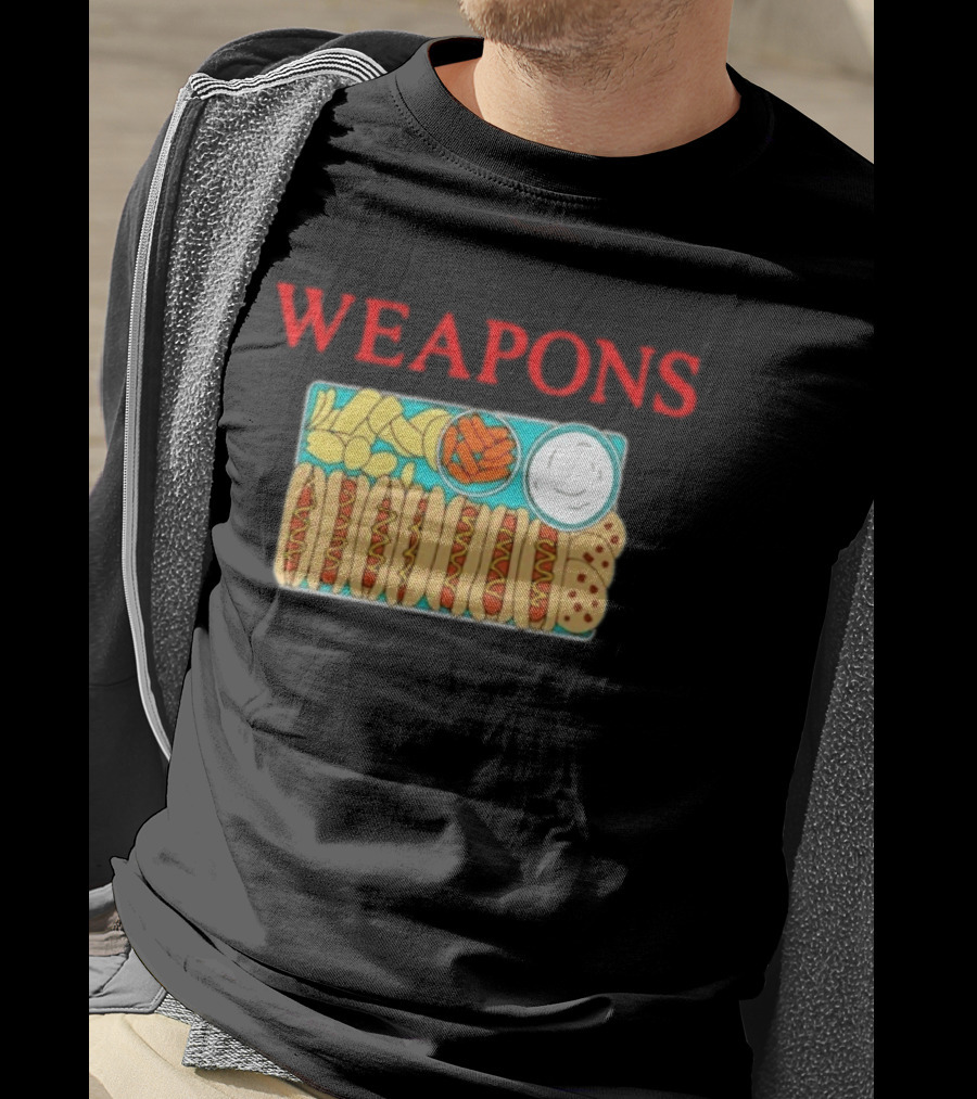 WEAPONS Hot Dog Platter With Chips And Dip T-Shirt