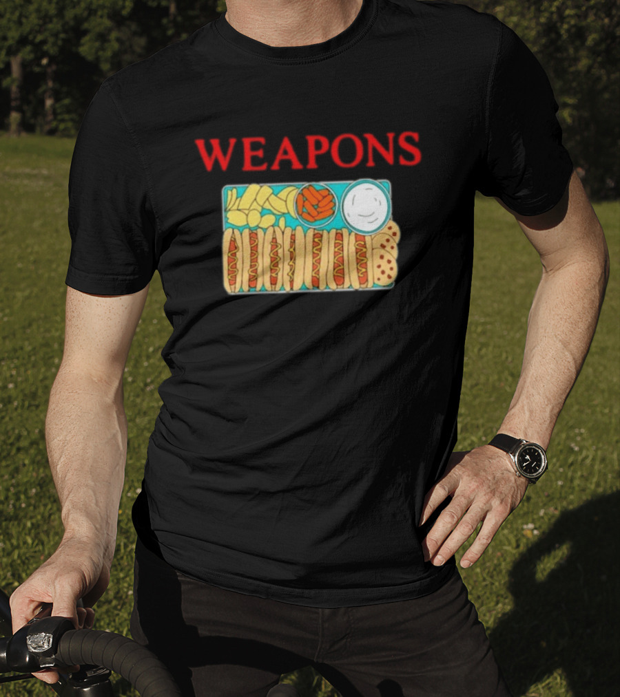 WEAPONS Hot Dog Platter With Chips And Dip T-Shirt