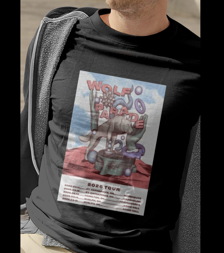 Wolf Parade 2026 Tour St. Catharines Hamilton Guelph Concert Dates T-Shirt