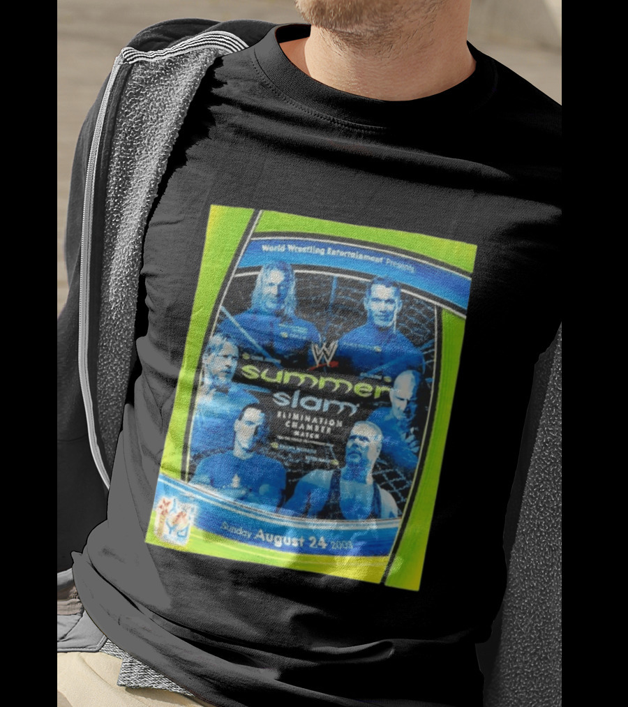 WWE SummerSlam 2003 Elimination Chamber Match T-Shirt
