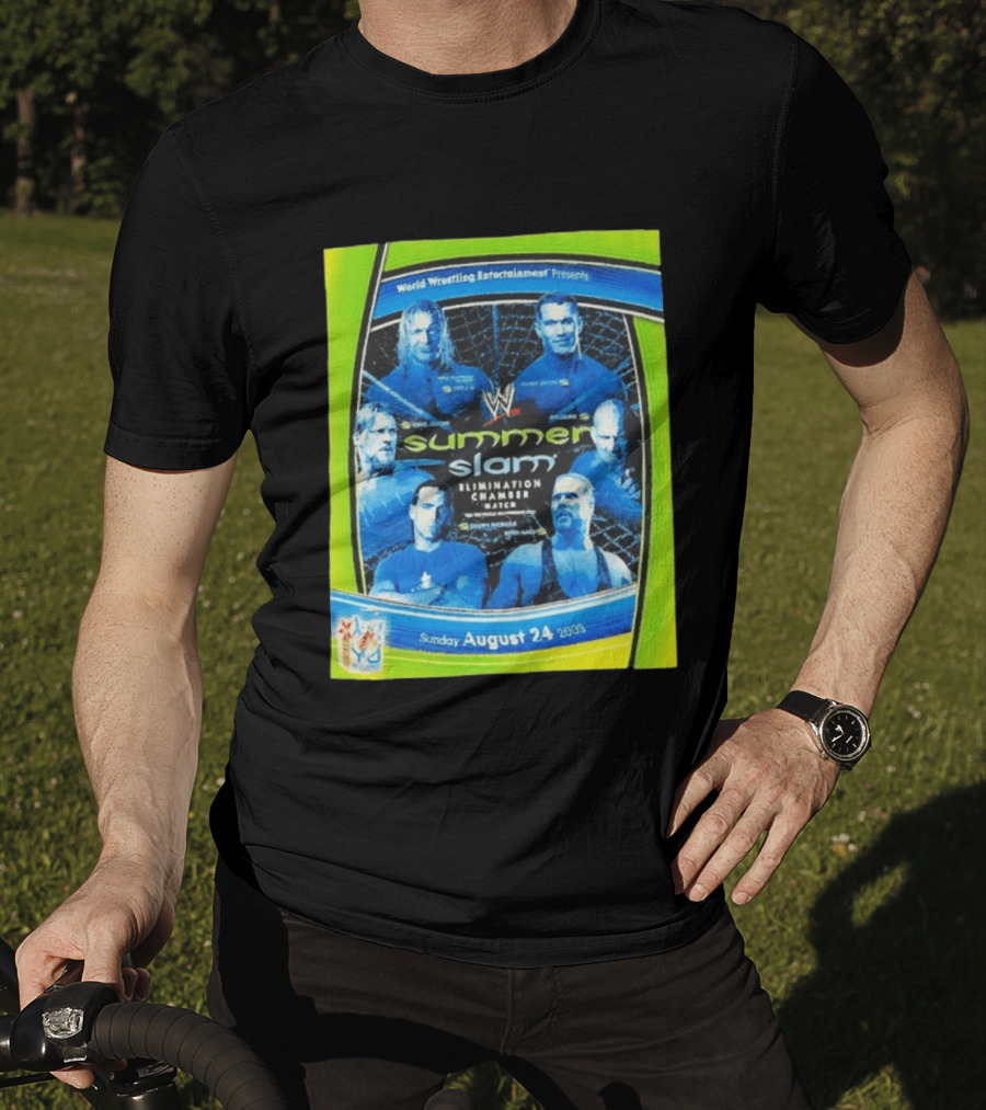 WWE SummerSlam 2003 Elimination Chamber Match T-Shirt