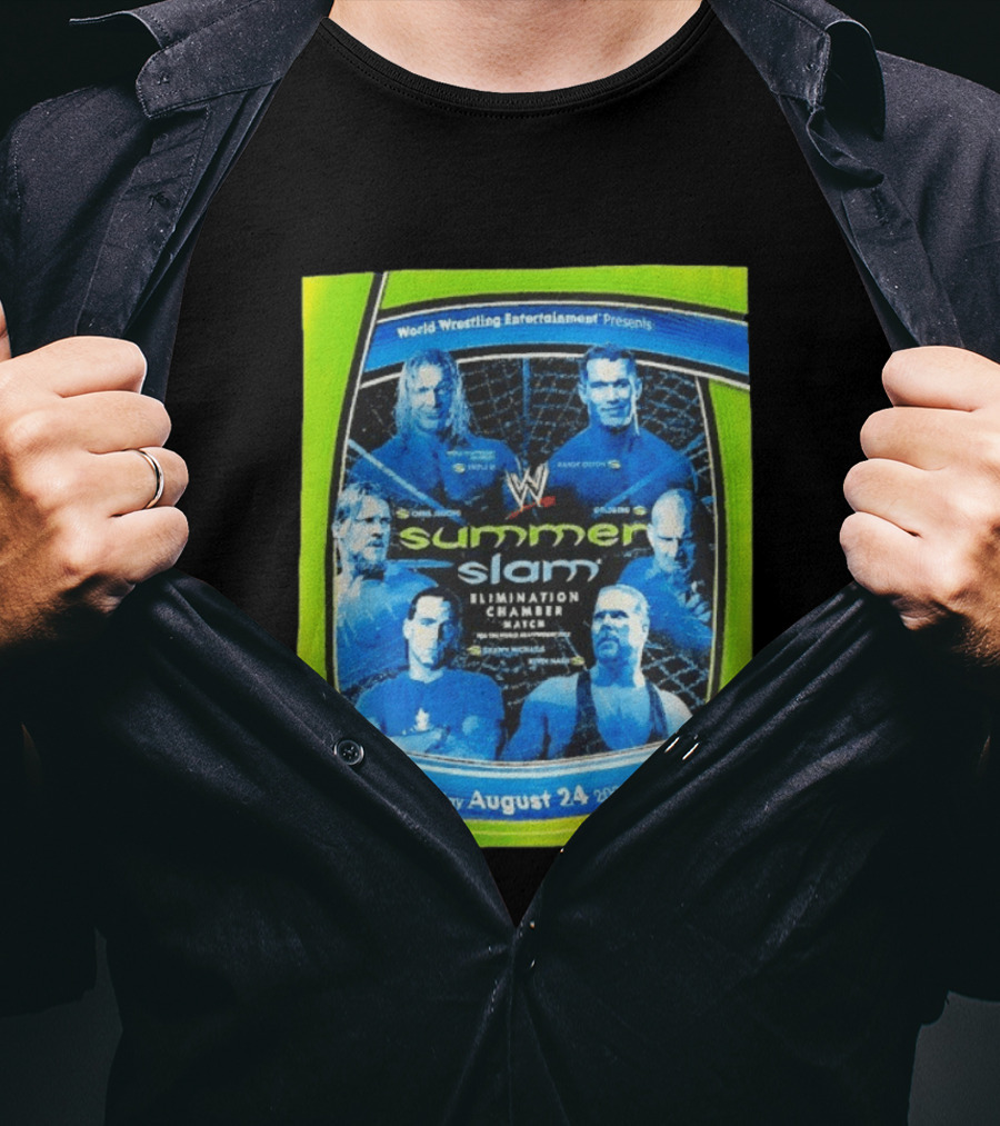 WWE SummerSlam 2003 Elimination Chamber Match T-Shirt