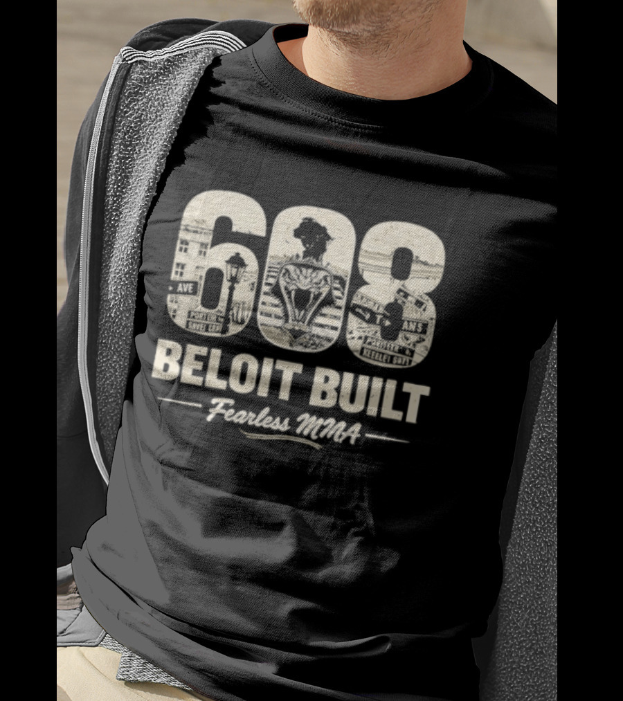 608 Beloit Built Fearless MMA T-Shirt