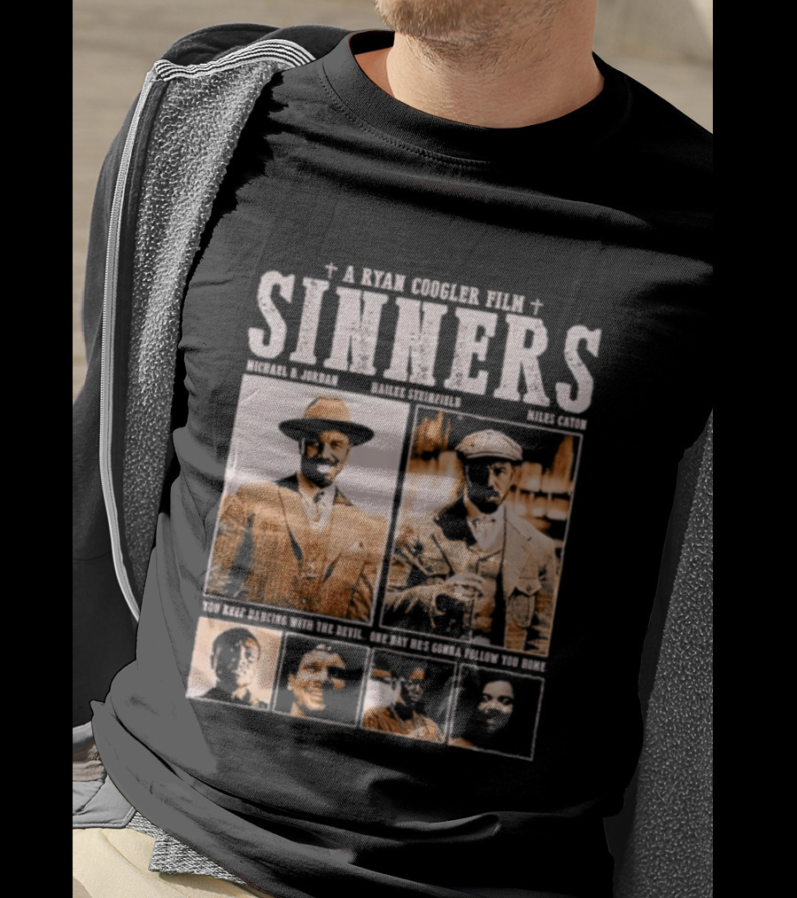 A Ryan Coogler Film Sinners Michael B Jordan Daniel Kaluuya Brian Tyree Henry Mahershala Ali T-Shirt