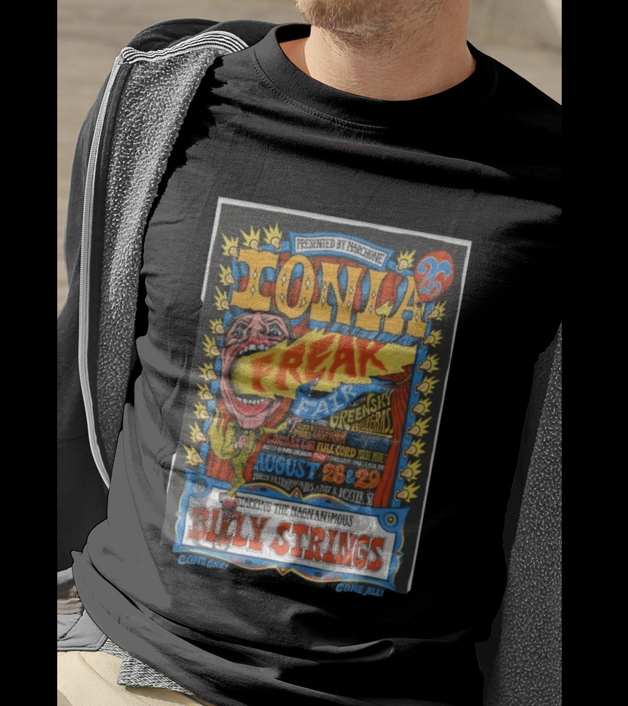 Ionia Freak Fair Green Sky Bluegrass Full Cord August 28 29 2026 Starring Billy Strings T-Shirt