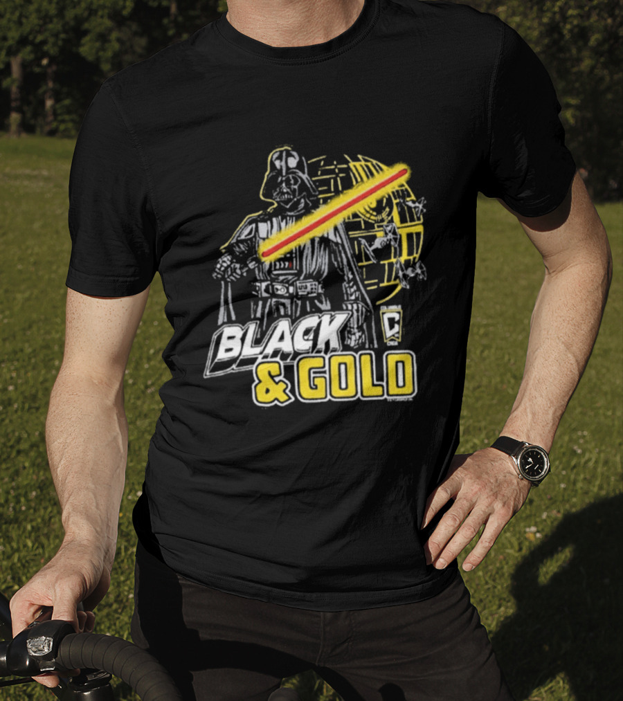 Columbus Crew Star Wars Darth Vader Black Gold T-Shirt