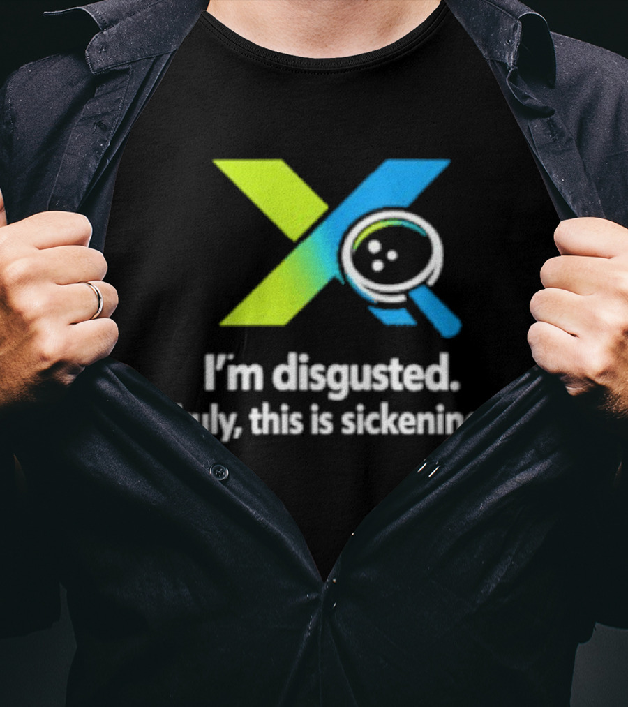 I'm Disgusted Truly This Is Sickening Magnifying Glass T-Shirt