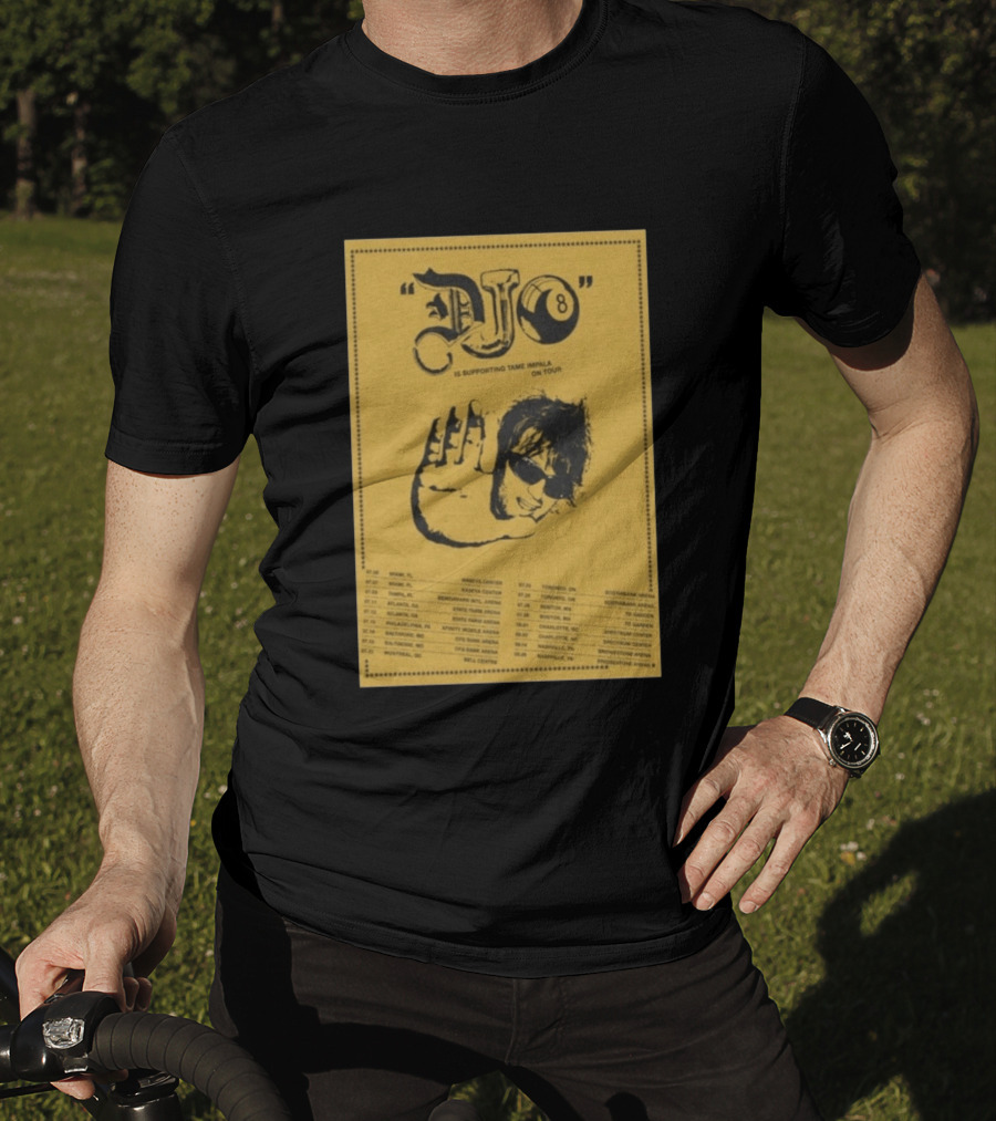 Djo Supporting Tame Impala Tour 2026 Dates And Locations T-Shirt
