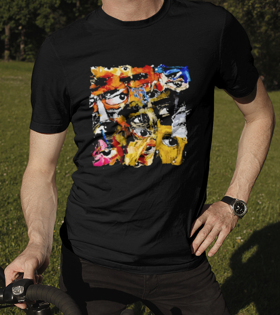 Eyes Don't Lie Colorful Abstract Expressionist Brushstroke T-Shirt