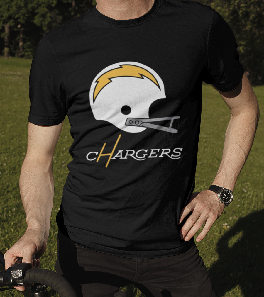 Los Angeles Chargers Big Helmet Football Team T-Shirt