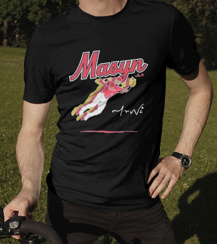 Masyn Winn Baseball Superstar Dynamic Action Pose T-Shirt
