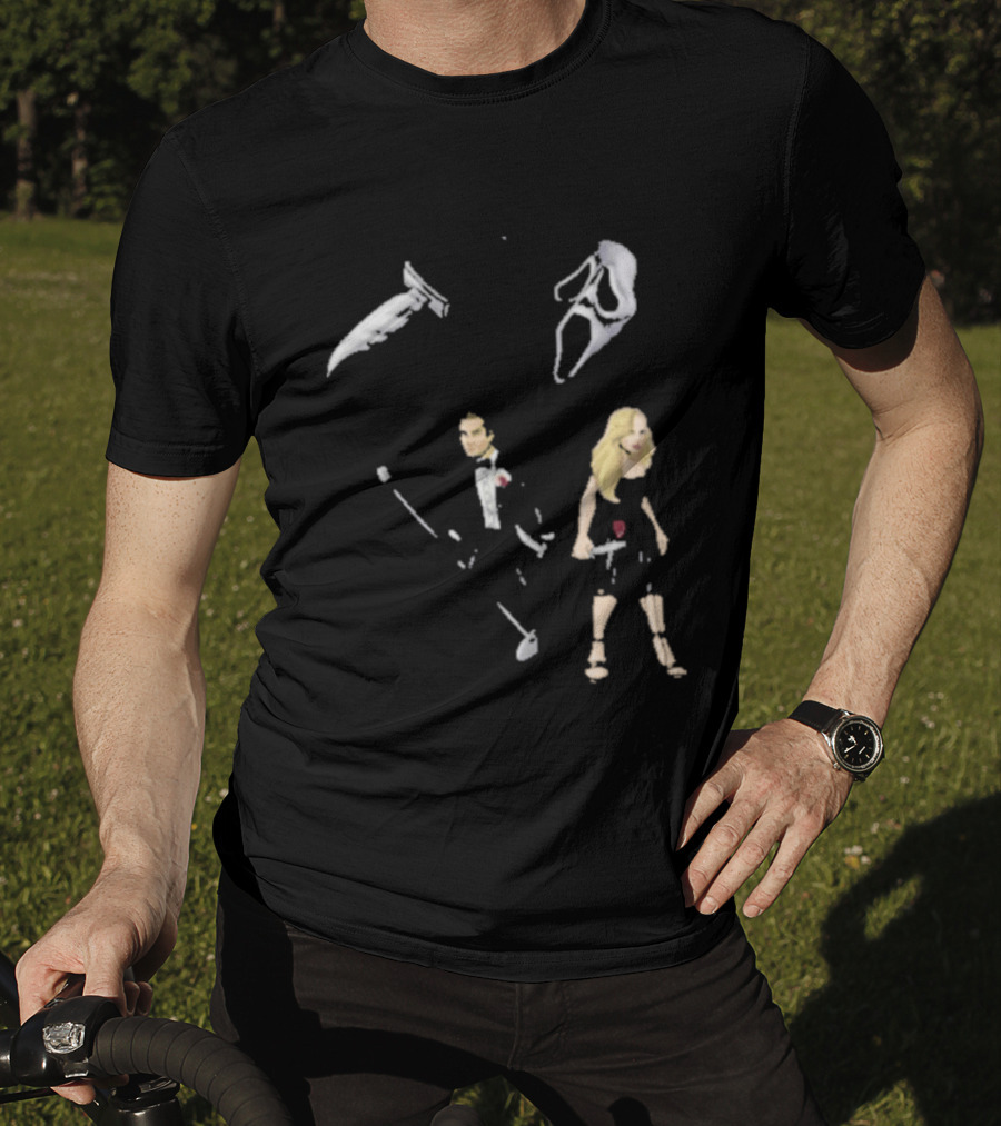 Ice Nine Kills McKenna Grace Horror Collaboration With Knives And Masks T-Shirt