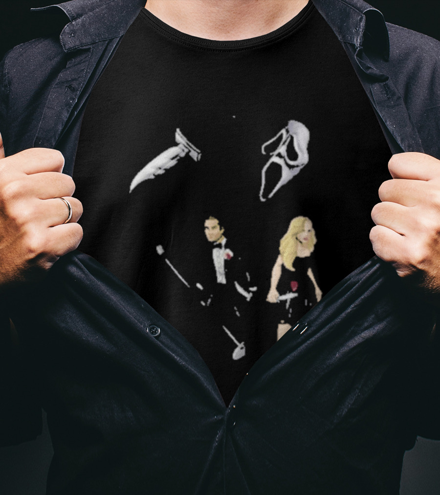 Ice Nine Kills McKenna Grace Horror Collaboration With Knives And Masks T-Shirt