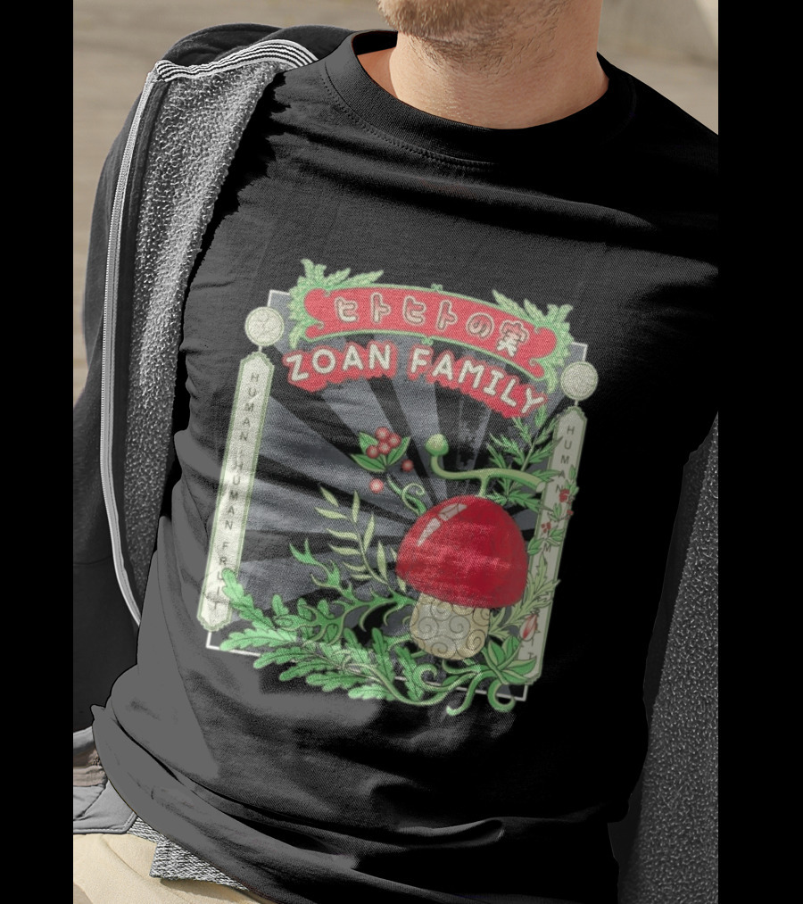 One Piece Celio Noir Homme Tony Tony Chopper Zoan Family Human Human Fruit T-Shirt