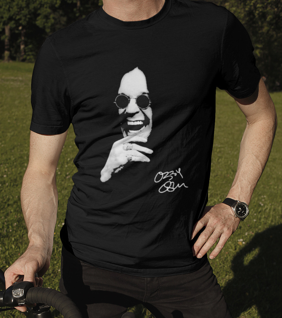 Ozzy Osbourne 1948 2025 Immortal Rest In Peace Rock Legend Signature Image T-Shirt