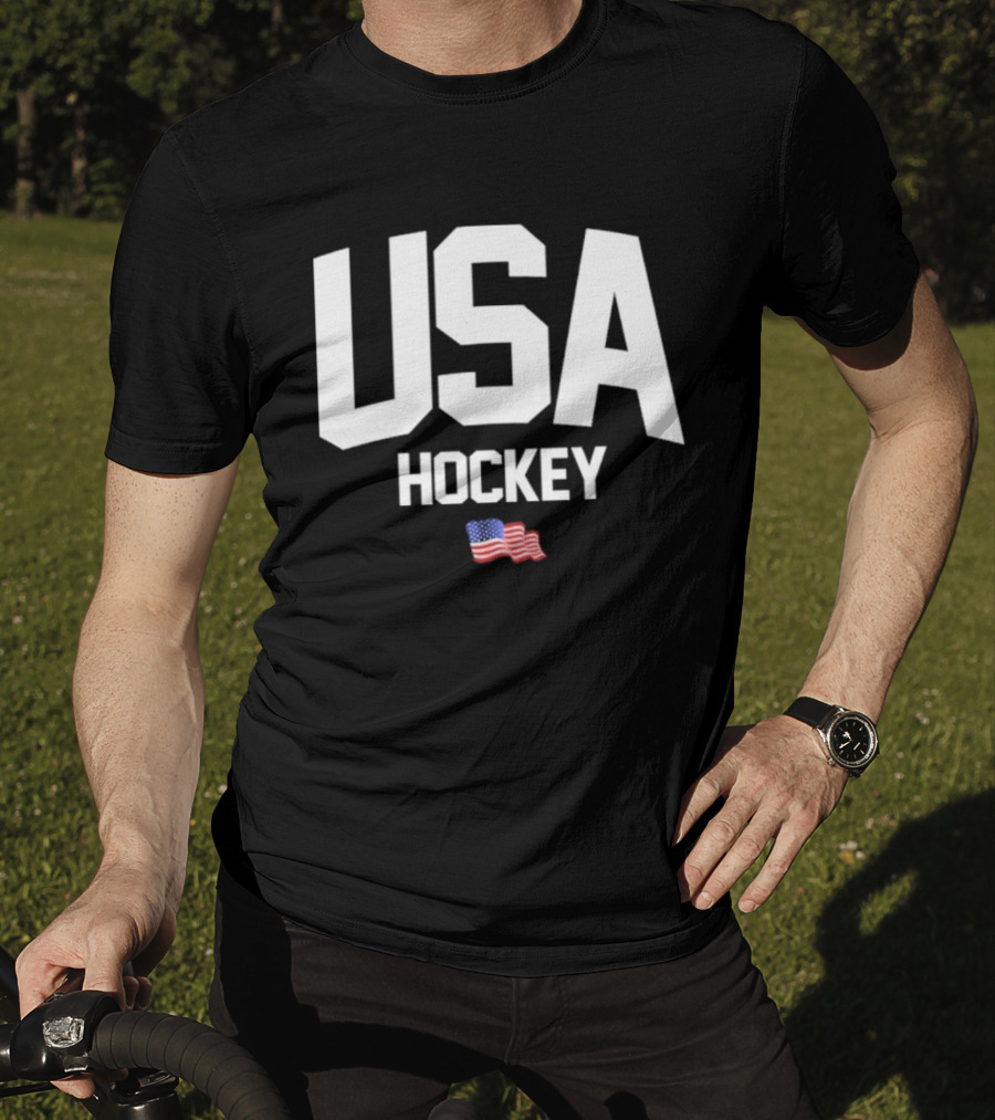 USA Hockey American Flag T-Shirt