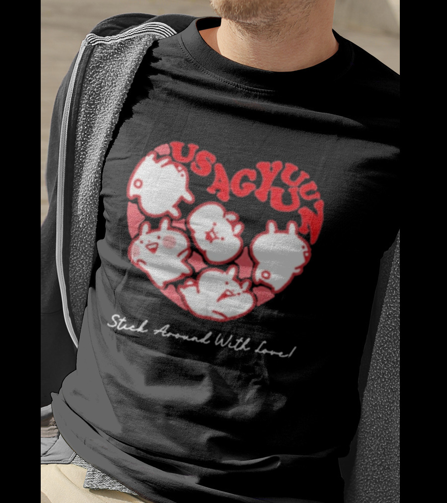 Usagyuuun 9th Anniversary Stick Around With Love T-Shirt