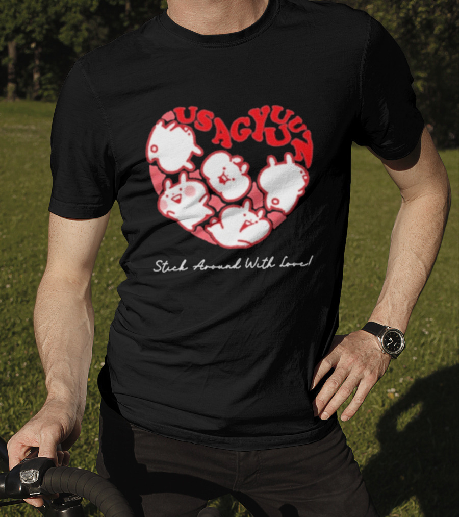 Usagyuuun 9th Anniversary Stick Around With Love T-Shirt