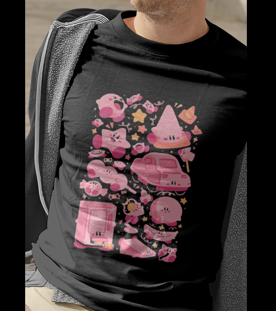 Pink Overload Arigatees Studio Whimsical Cute Cartoons T-Shirt