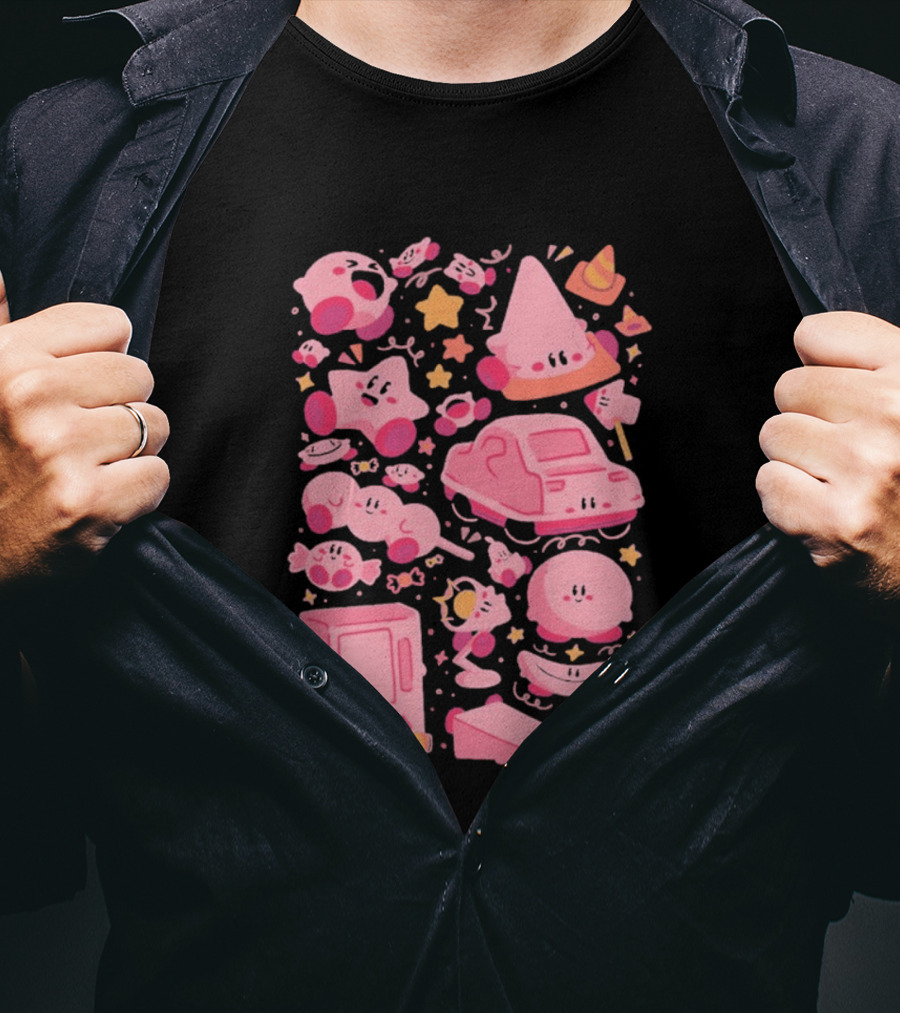 Pink Overload Arigatees Studio Whimsical Cute Cartoons T-Shirt