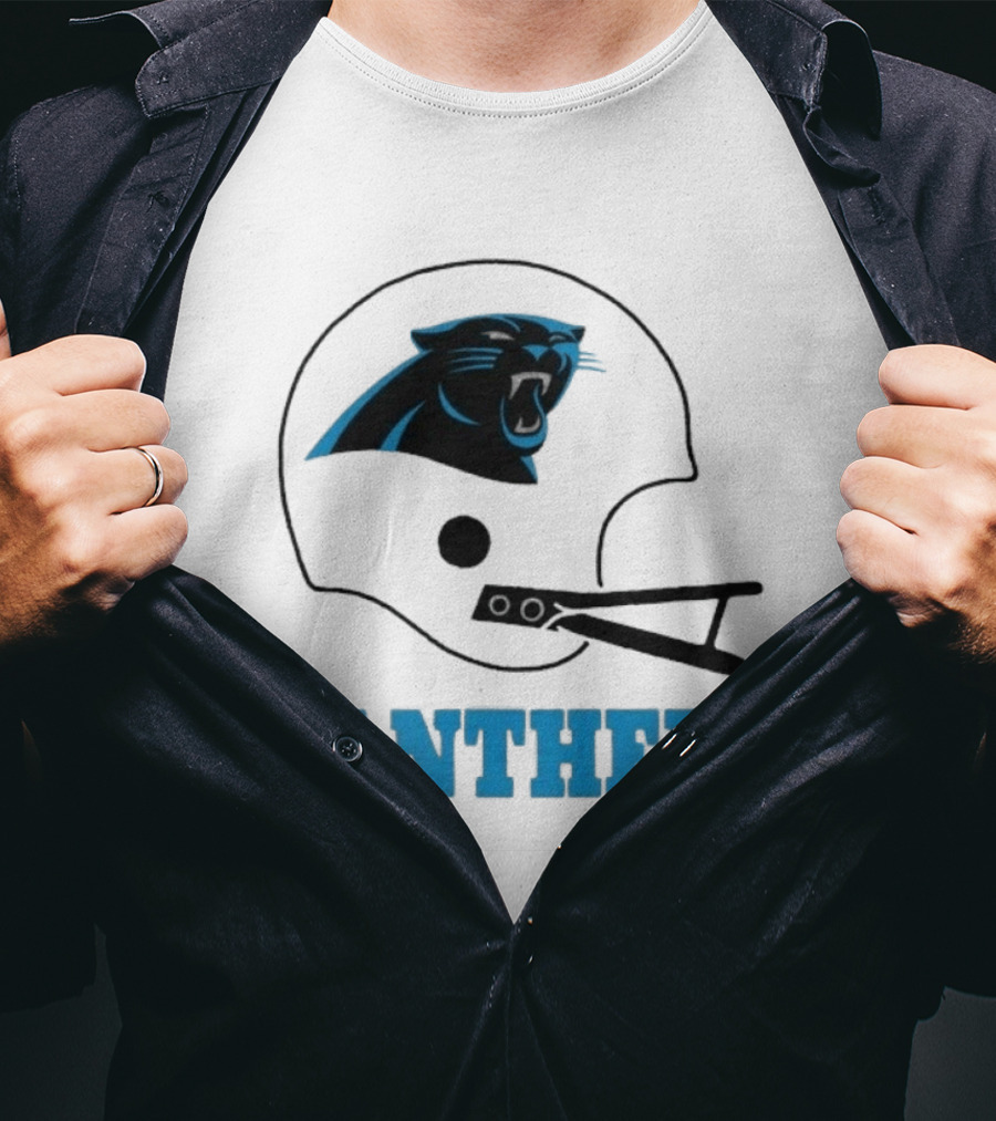 Panthers Football Helmet Carolina T-Shirt