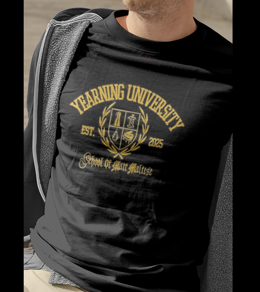 Yearning University Matt Maltese 2025 Crest T-Shirt