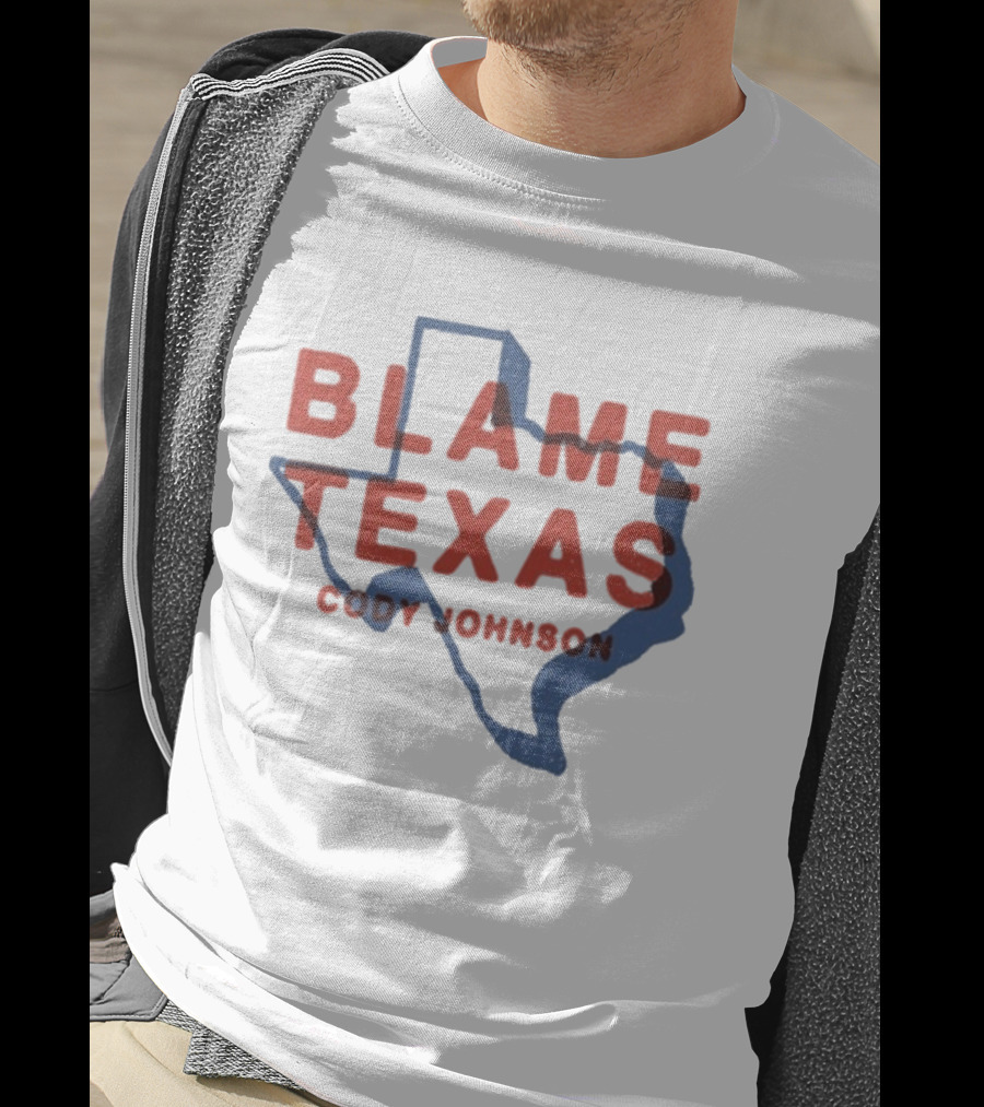 Cody Johnson Blame Texas Map Outline Event T-Shirt