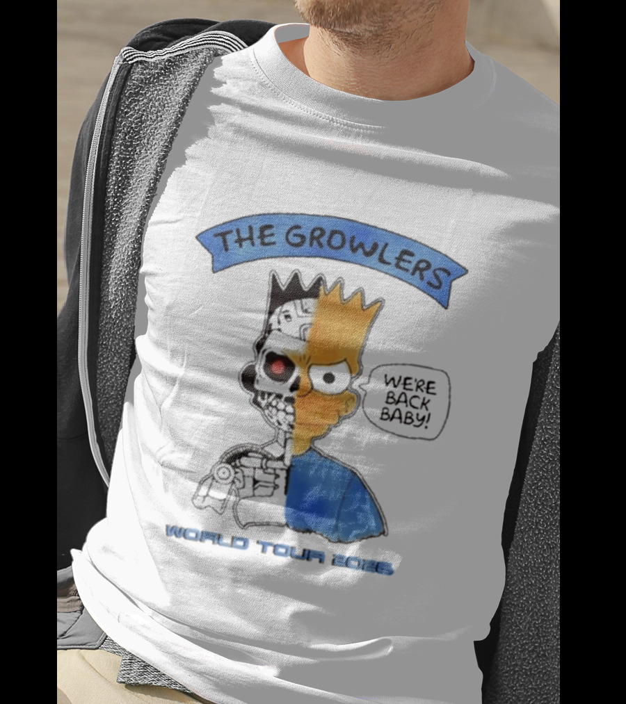 The Growlers We're Back Baby World Tour 2026 Bart Robot T-Shirt