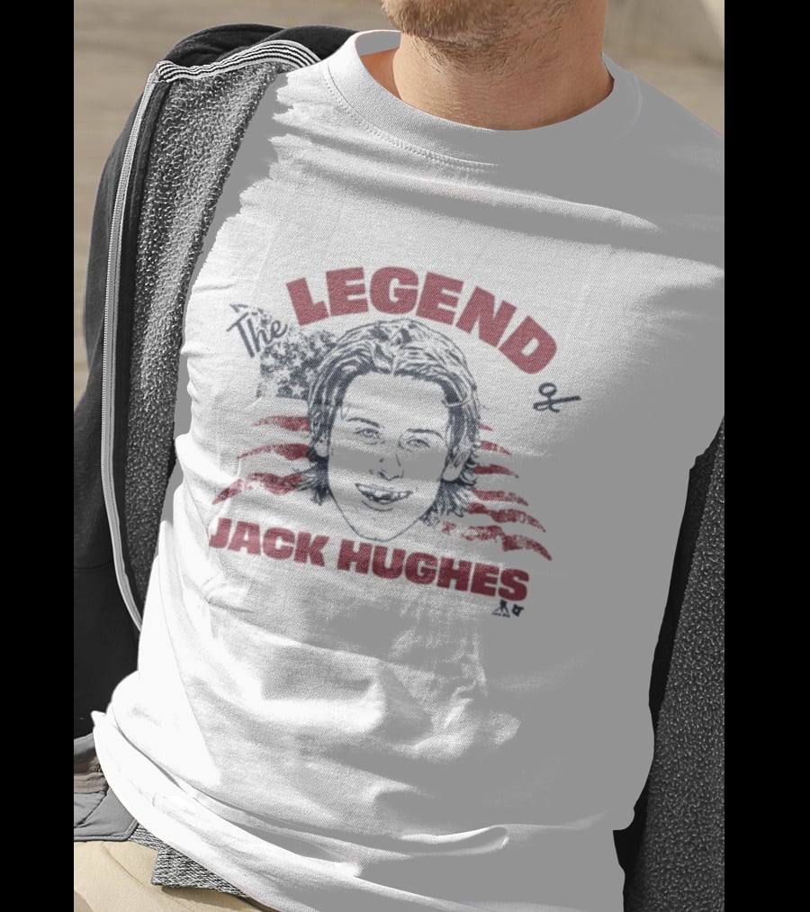The Legend Of Jack Hughes American Flag T-Shirt
