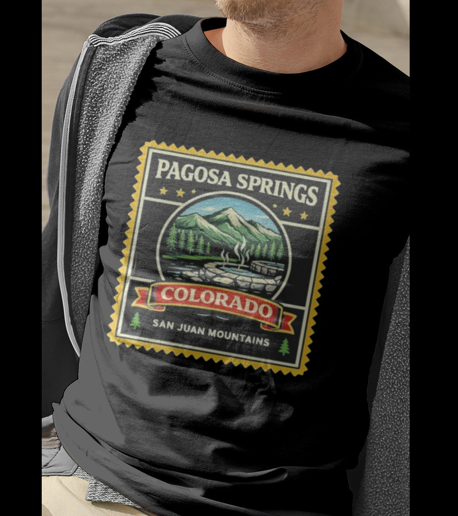 Pagosa Springs Colorado San Juan Mountains Hot Springs Scenery T-Shirt