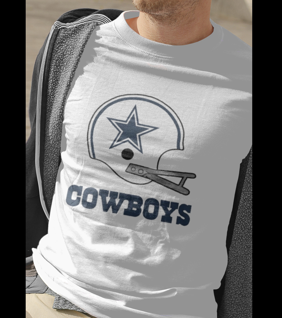 Dallas Cowboys Star Emblem Helmet Cowboys T-Shirt