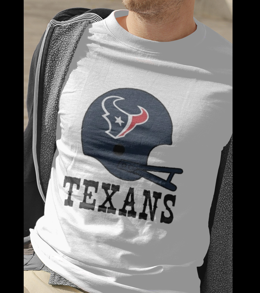 Houston Texans Big Helmet Texans Football Team T-Shirt