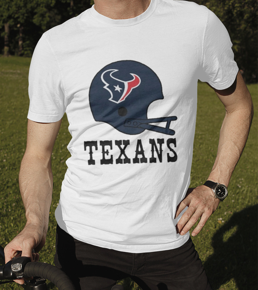Houston Texans Big Helmet Texans Football Team T-Shirt