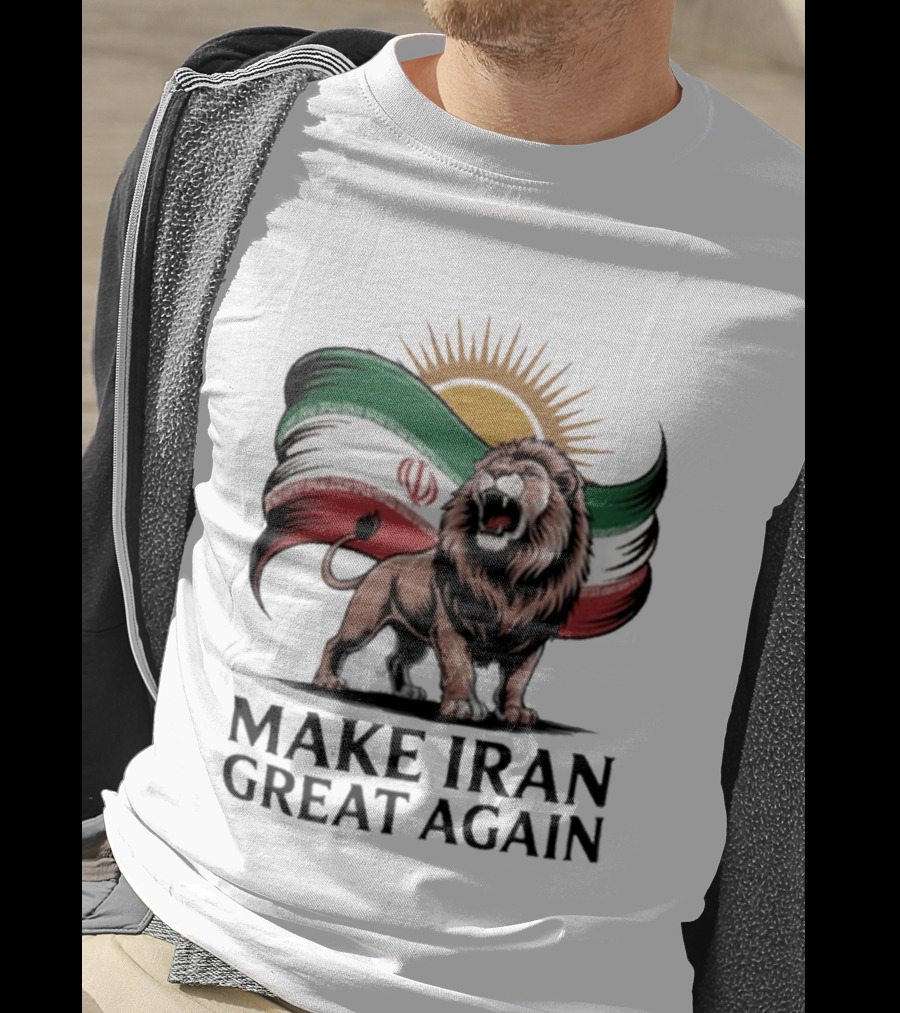 Make Iran Great Again Persian Lion Flag Sun T-Shirt