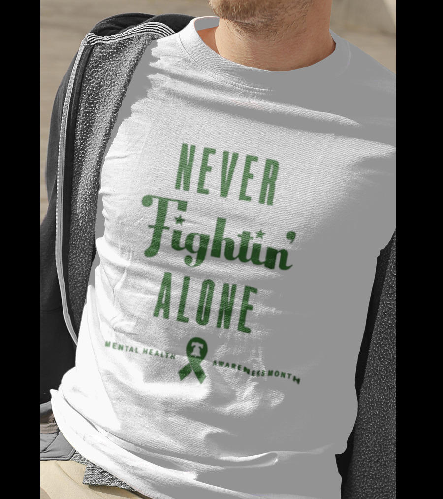 Phillies Strike Out The Stigma Never Fightin' Alone Together Charity Awareness T-Shirt