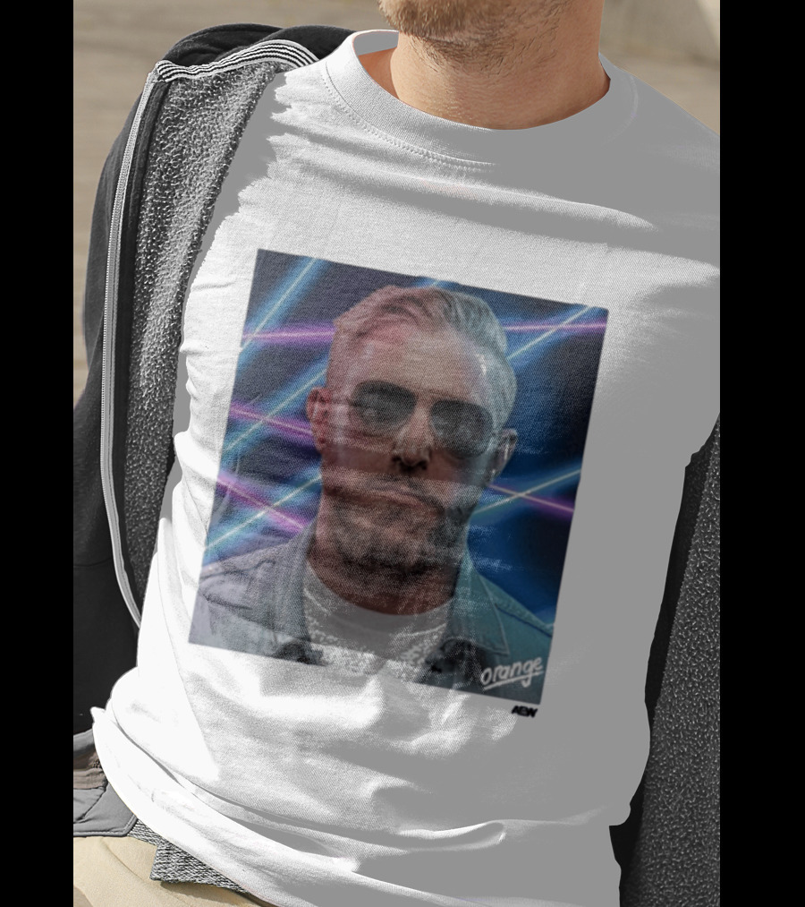 Orange Cassidy Yearbook 90's Neon Laser T-Shirt