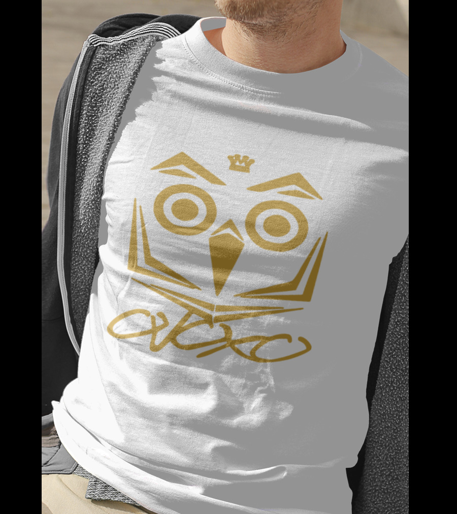 Ovoxo Drake Take Care Ovo Owl Crown Yellow T-Shirt
