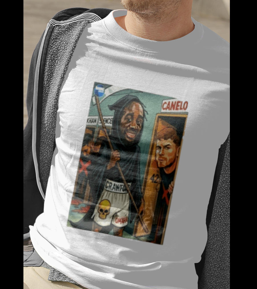 Crawford Grim Reaper Omaha With Canelo Álvarez And Khan Spence T-Shirt
