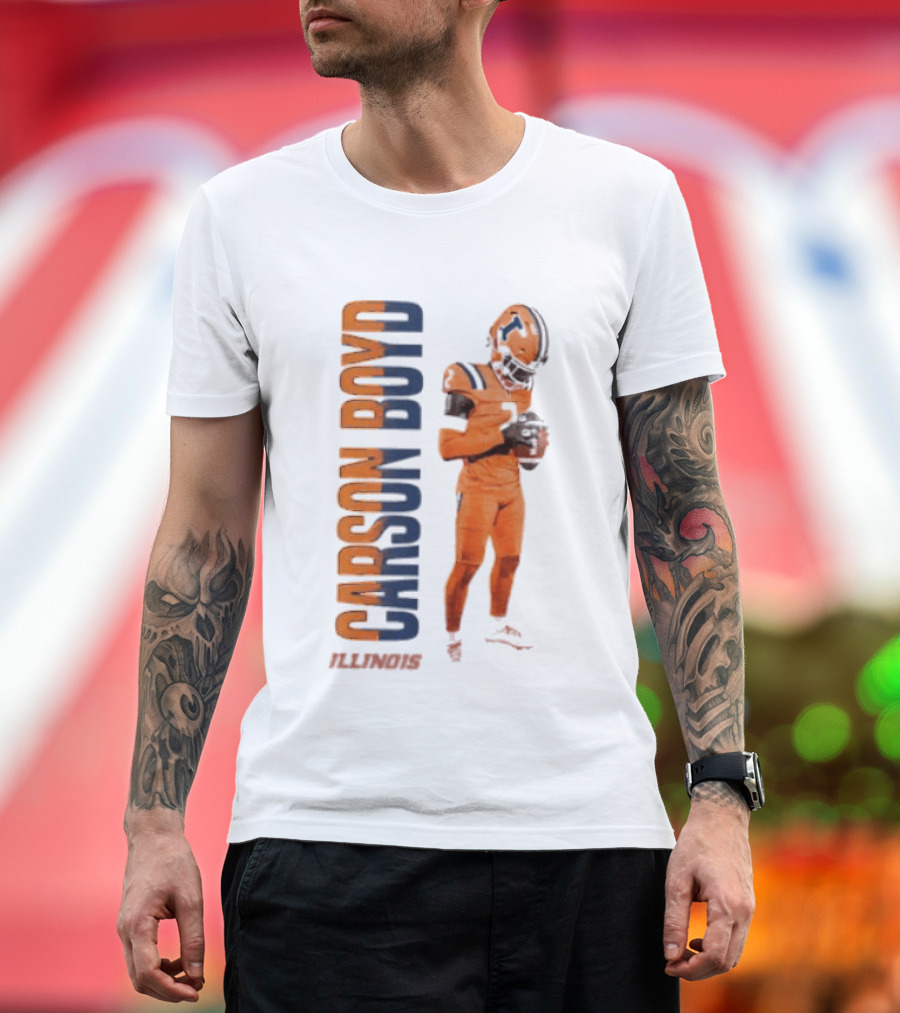 Carson Boyd Illinois Fighting Illini Player Football T-Shirt