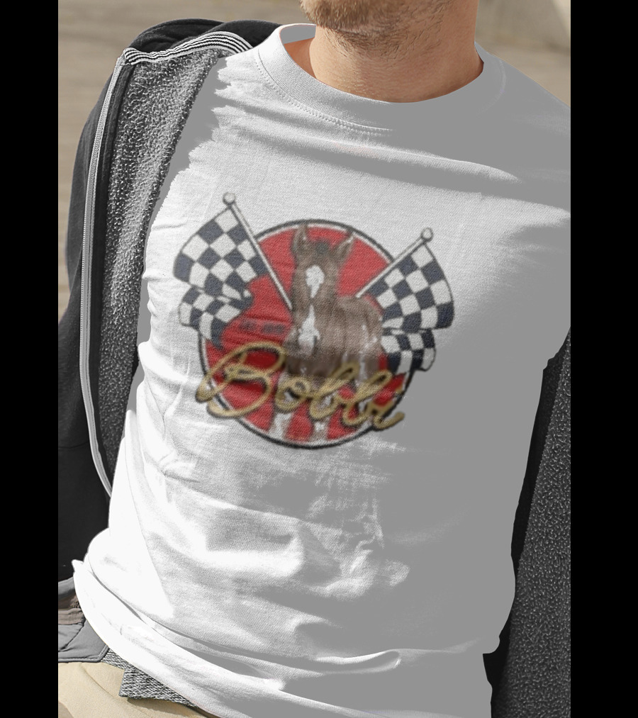 Bobbi Established 2023 Checkered Flags Horse Racing T-Shirt