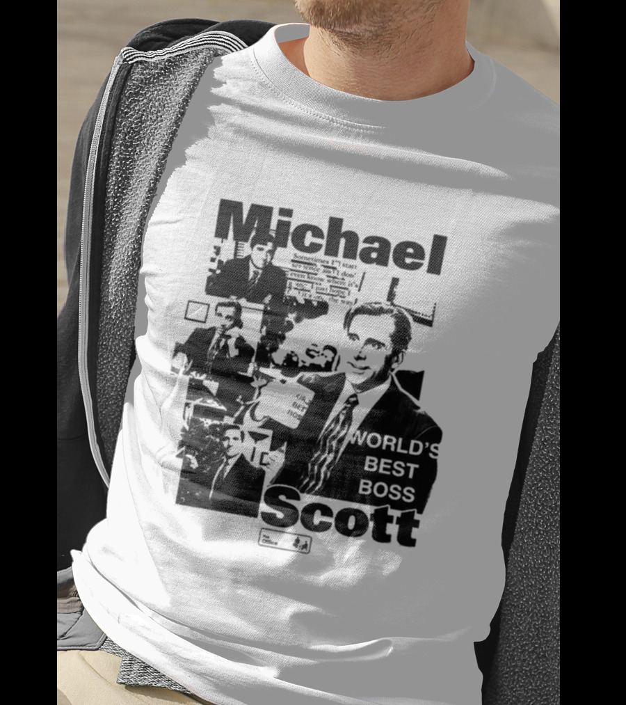 Michael Scott World's Best Boss The Office Iconic TV Comedy T-Shirt