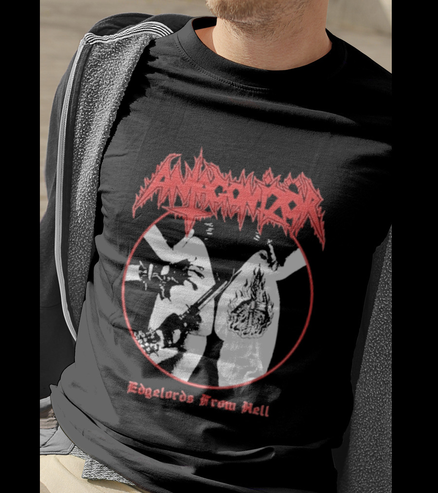 Antagonizör Edgelords From Hell Metal Band Aesthetic T-Shirt