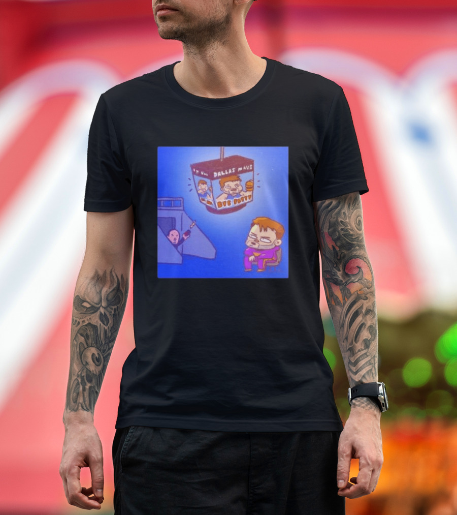 Dallas Mavs Bye Fatty Luka Doncic Emotional Cartoon Decor T-Shirt