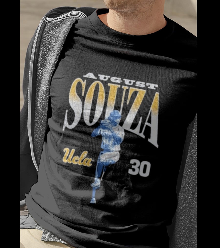 August Souza Number 30 UCLA Bruins Player T-Shirt