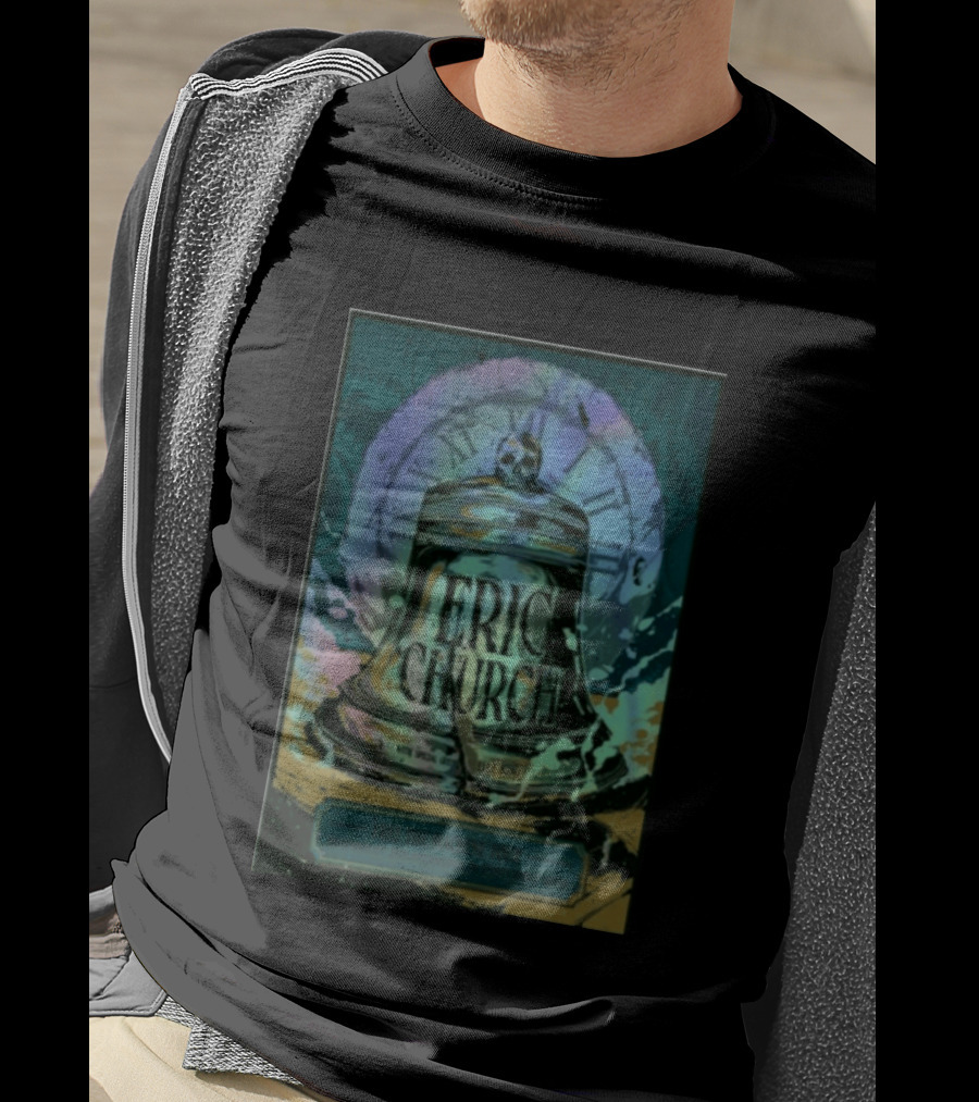 Eric Church Free The Machine Tour Philadelphia 2025 Independence Bell T-Shirt