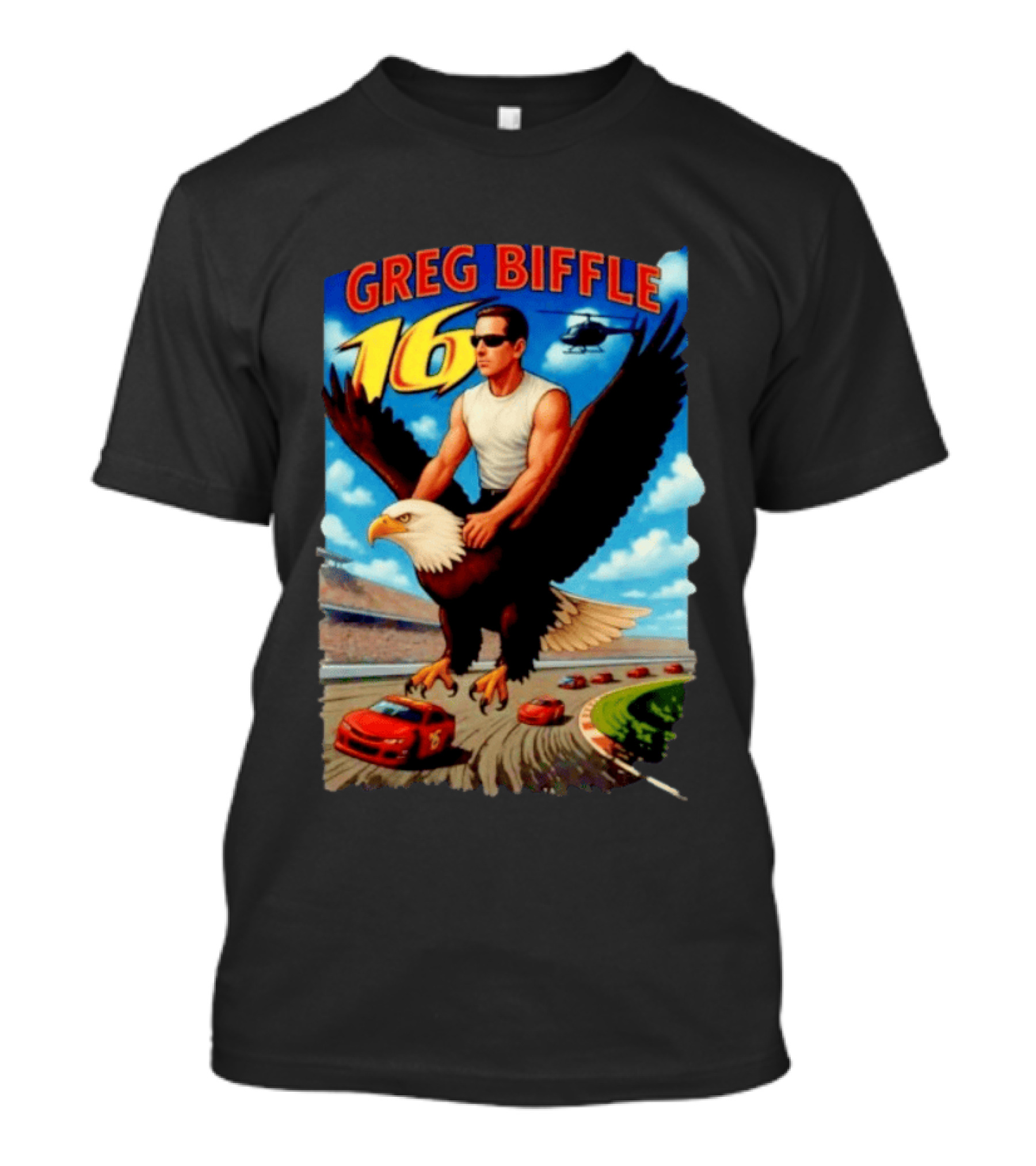 Greg Biffle NASCAR 16 Racing Adventure Bald Eagle Highway T-Shirt