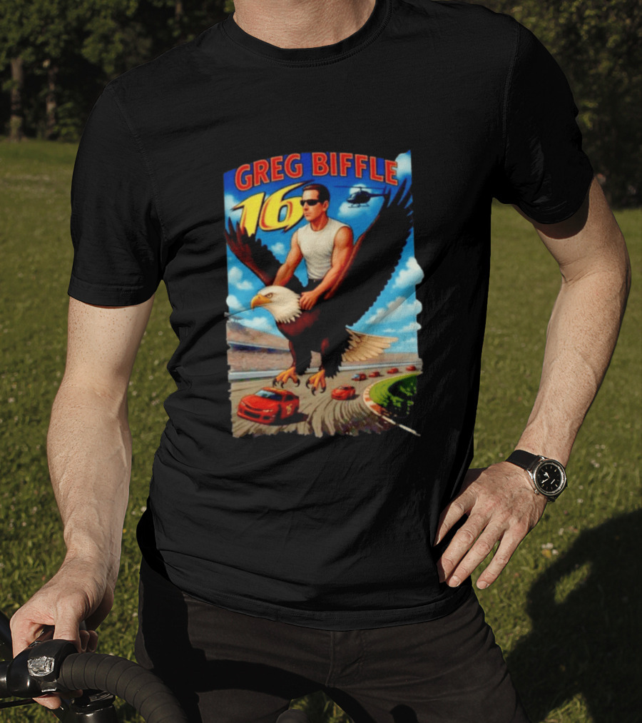 Greg Biffle NASCAR 16 Racing Adventure Bald Eagle Highway T-Shirt