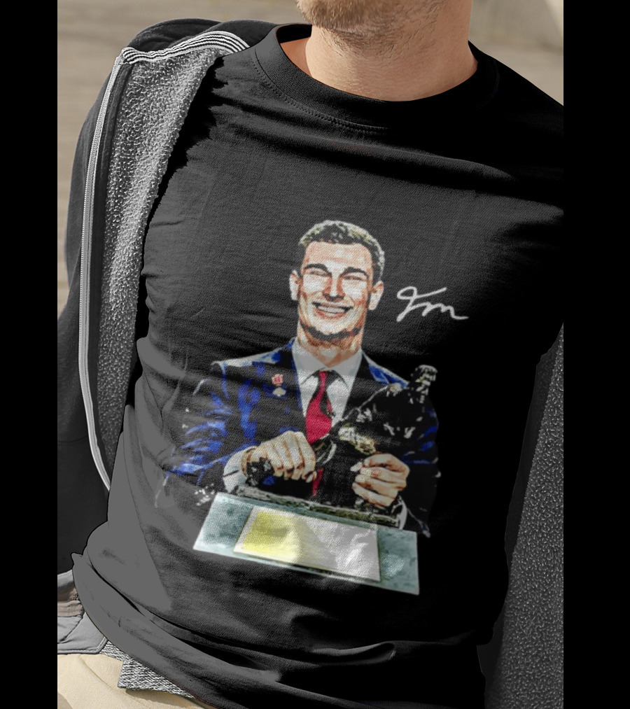 Heismandoza Fernando Mendoza Indiana Hoosiers Autograph Football Star T-Shirt